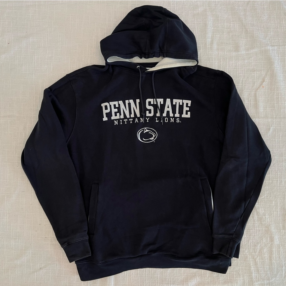 PENN STATE NITTANY LIONS x FOOTLOCKER men’s navy blue hoodie sweater | LARGE